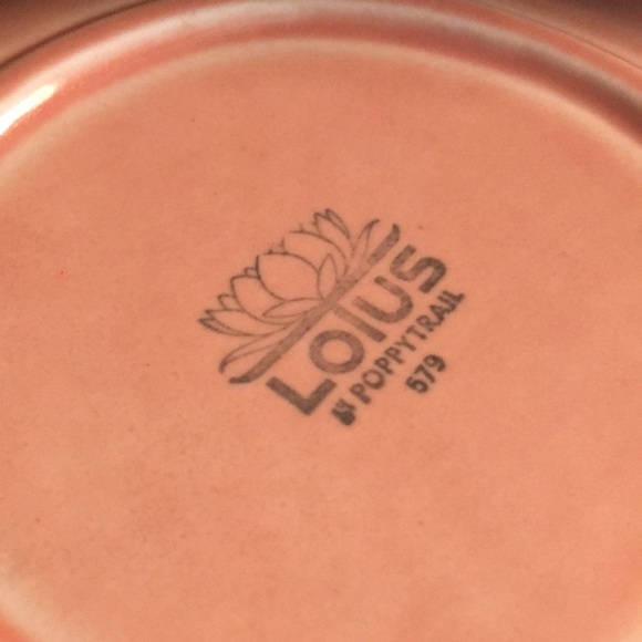 Vintage Poppytrail flower in Apricot, 8” diameter. - Picture 4 of 4